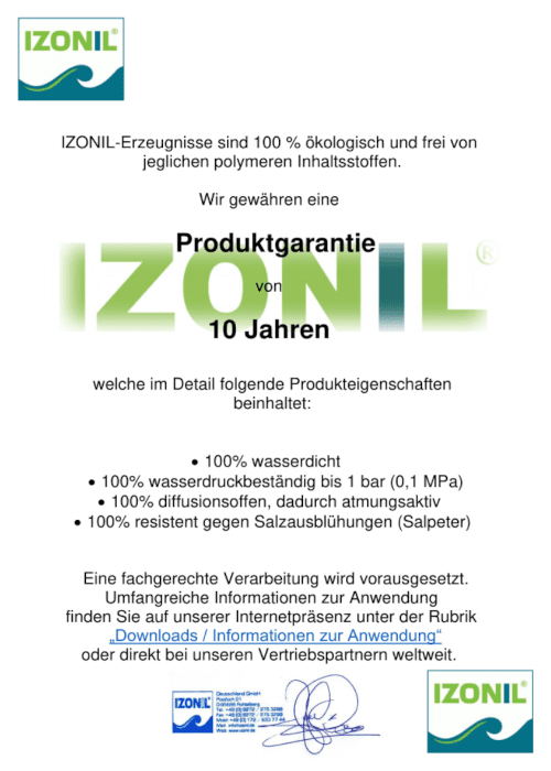 kellersanierung izonil zertifikat image